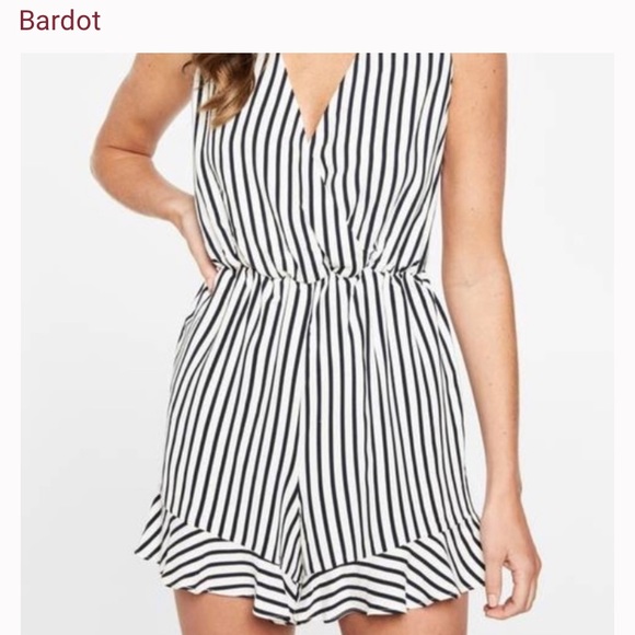 NWOT Bardot striped romper - Picture 2 of 7